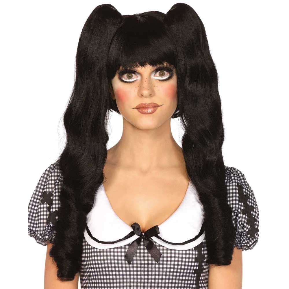 Leg Avenue - Dolly Bob With Clips Perücke - Schwarz